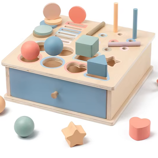 Caja Montessori de Clasificación con Cajón Mágico