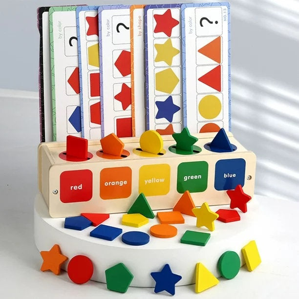 Caja Descubre & Clasifica – Juego Montessori de Figuras y Colores