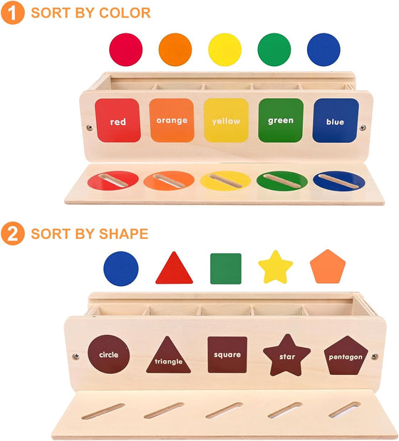 Caja Descubre & Clasifica – Juego Montessori de Figuras y Colores