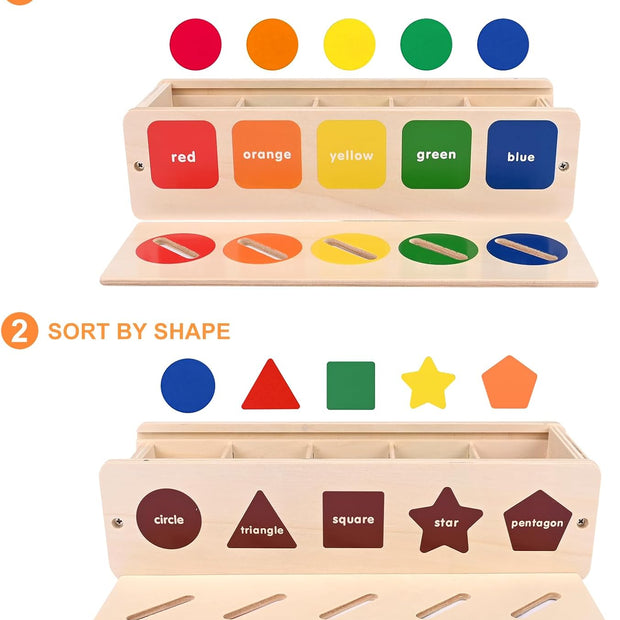 Caja Descubre & Clasifica – Juego Montessori de Figuras y Colores