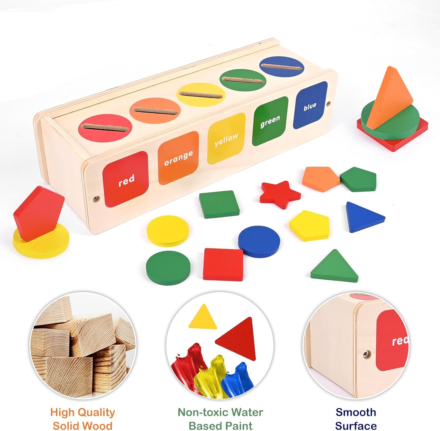 Caja Descubre & Clasifica – Juego Montessori de Figuras y Colores
