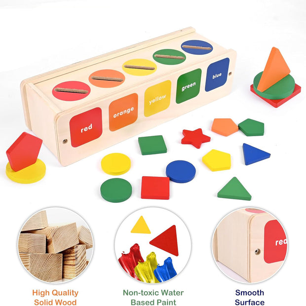 Caja Descubre & Clasifica – Juego Montessori de Figuras y Colores
