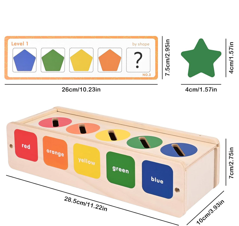 Caja Descubre & Clasifica – Juego Montessori de Figuras y Colores