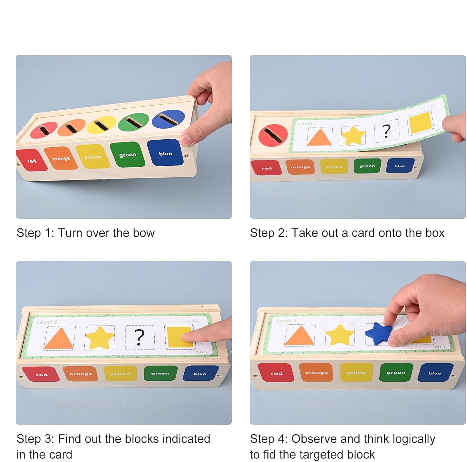 Caja Descubre & Clasifica – Juego Montessori de Figuras y Colores