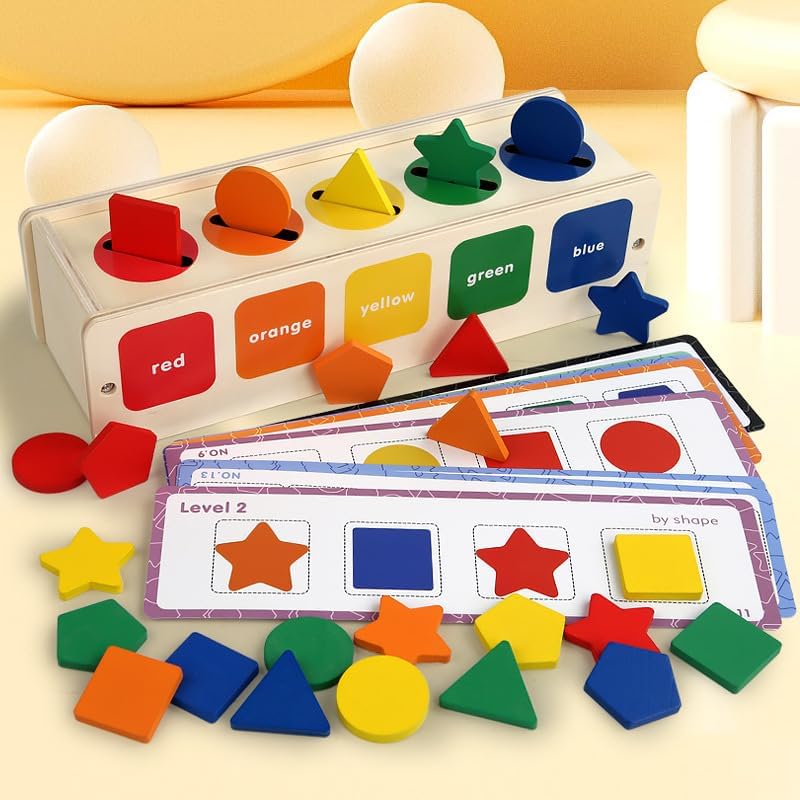 Caja Descubre & Clasifica – Juego Montessori de Figuras y Colores