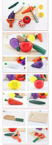 Caja de Verduras de Madera para Cortar – Juego Montessori