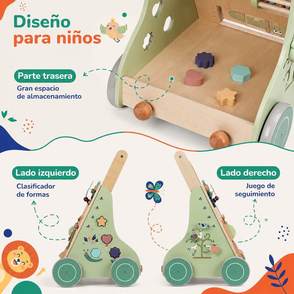 Caminador de Actividades para Primeros Pasos -  Bosque Mágico 🌿