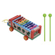 Autobús Safari Musical 5 en 1 – Juguete de Madera con Xilófono, Animales y Figuras para Ensartar