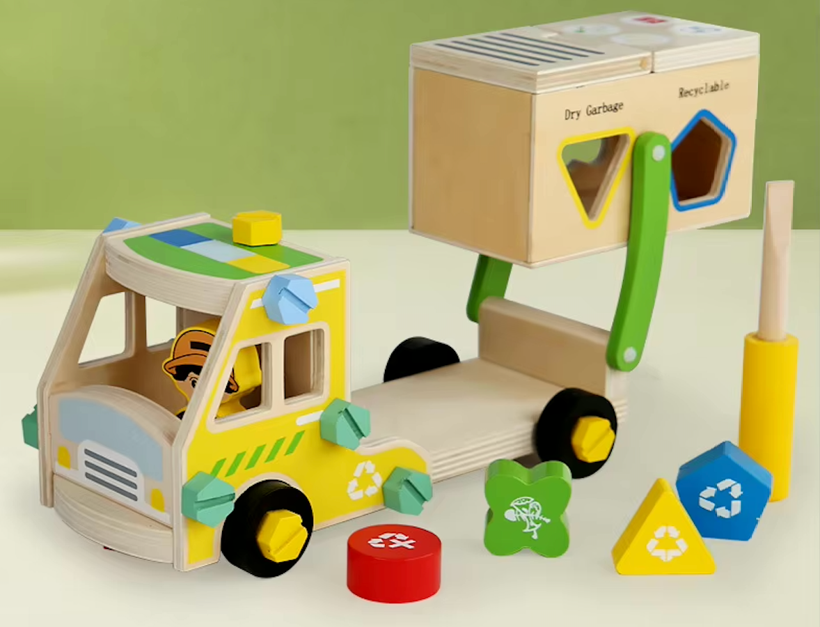 Camión de Reciclaje – Juego Montessori de Clasificación