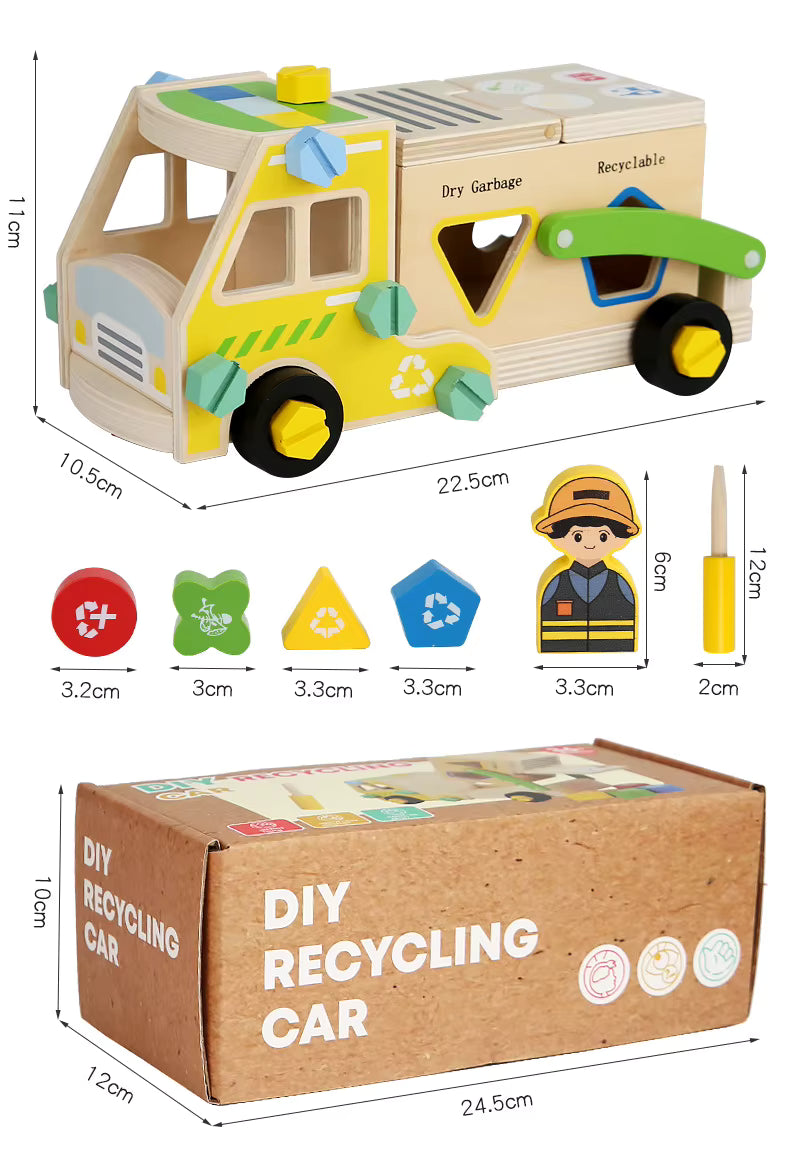 Camión de Reciclaje – Juego Montessori de Clasificación