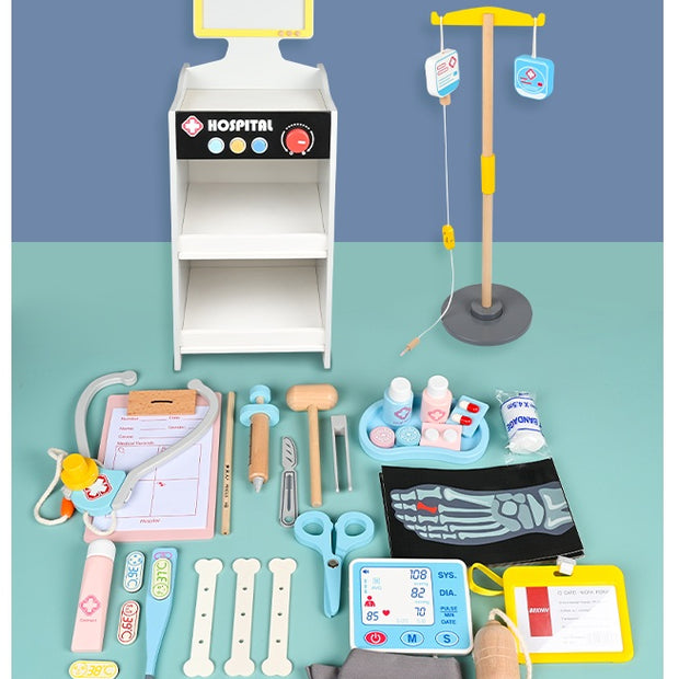 Carrito Hospital de Juguete con Accesorios Médicos