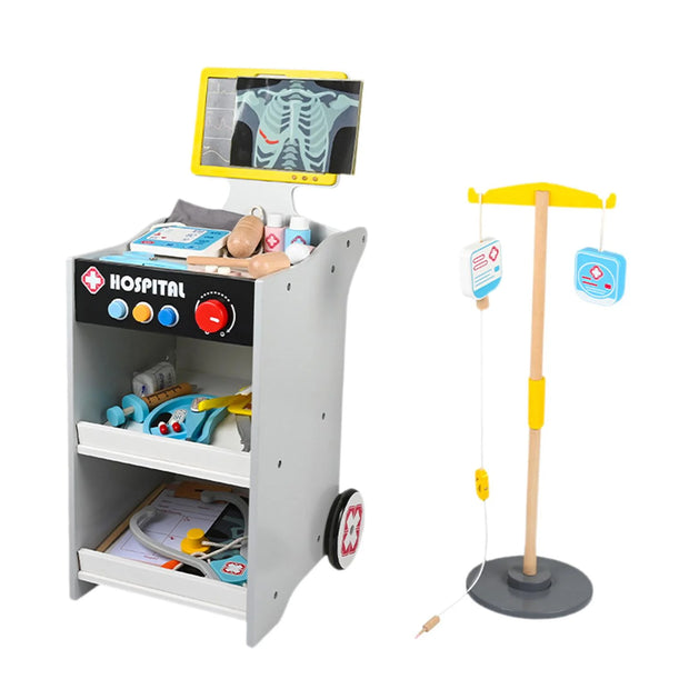 Carrito Hospital de Juguete con Accesorios Médicos