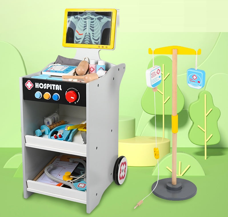 Carrito Hospital de Juguete con Accesorios Médicos