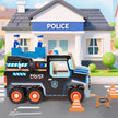 Camión de Policía de Madera con Accesorios – Aventuras Seguras