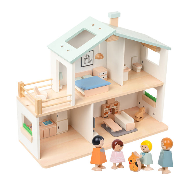 Casa de Madera Montessori “Dulce Hogar” – Juego de Imitación y Creatividad