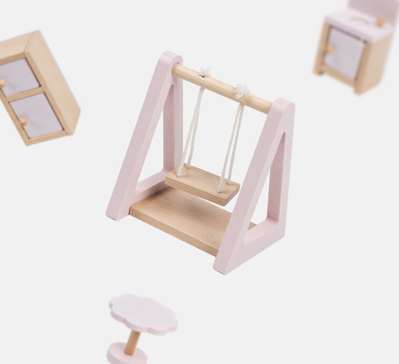 Casa de Muñecas Princess Villa – Madera de lujo con 3 niveles, muebles y muñecos incluidos