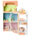 Casa de Muñecas Princess Villa – Madera de lujo con 3 niveles, muebles y muñecos incluidos