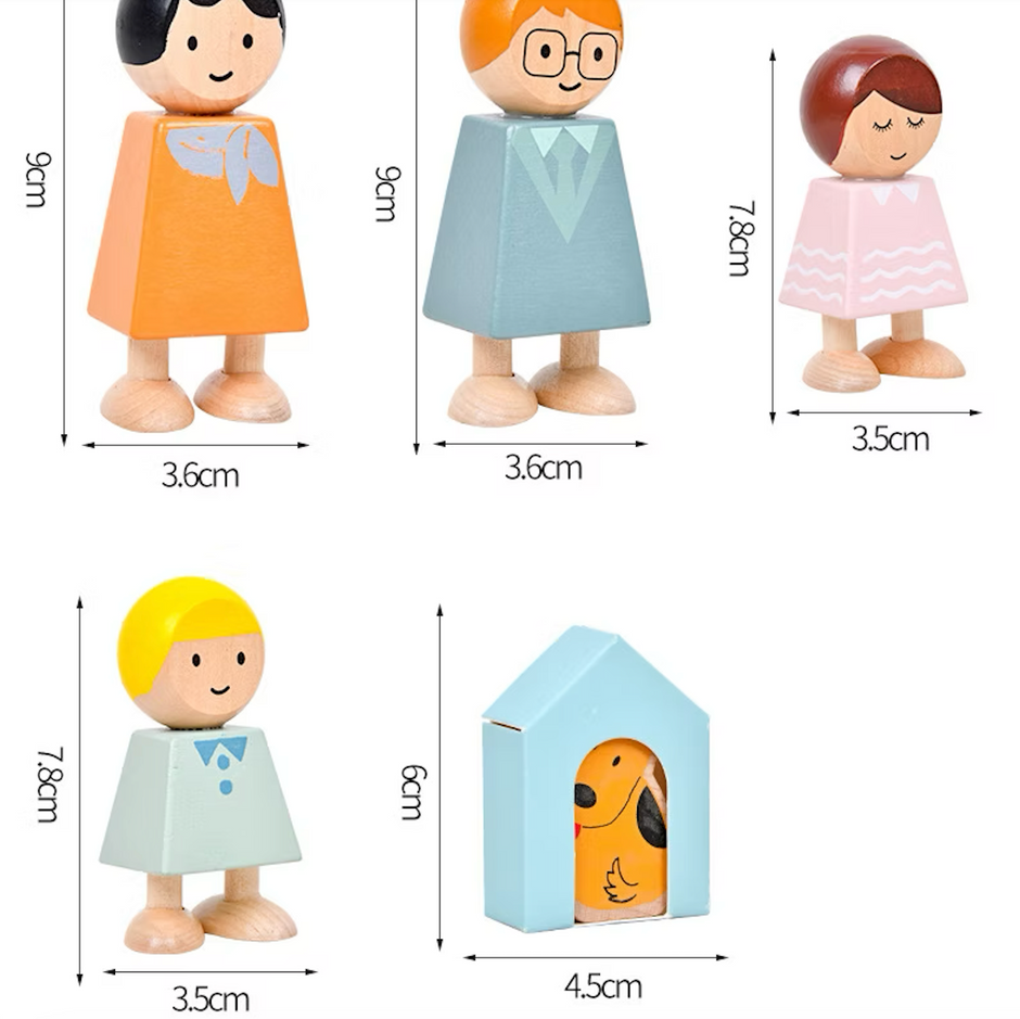 Casa de Muñecas Princess Villa – Madera de lujo con 3 niveles, muebles y muñecos incluidos