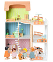 Casa de Muñecas Princess Villa – Madera de lujo con 3 niveles, muebles y muñecos incluidos