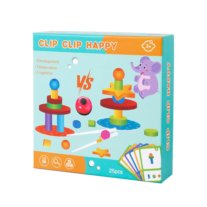 Clip Clip Happy - Juego de Pinzas Reto de Colores – Desafío de Habilidad y Velocidad
