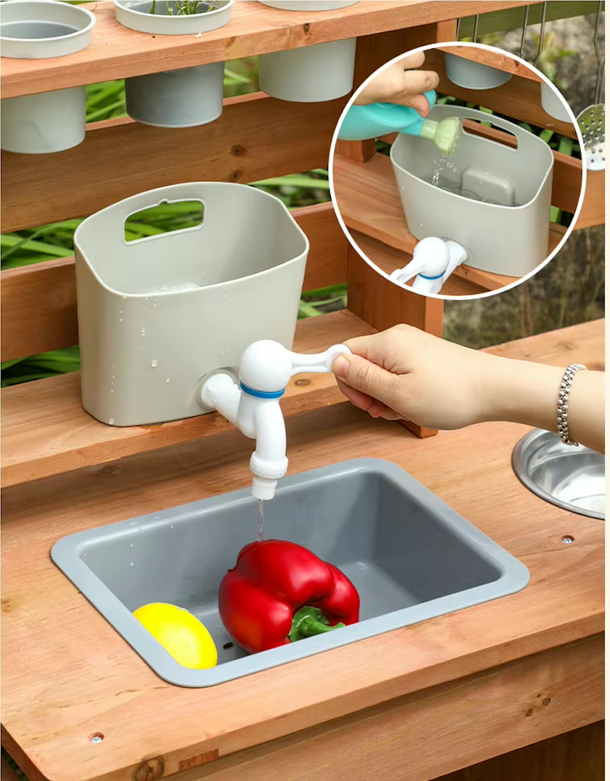 Cocina Exterior de Madera – Juego Creativo al Aire Libre