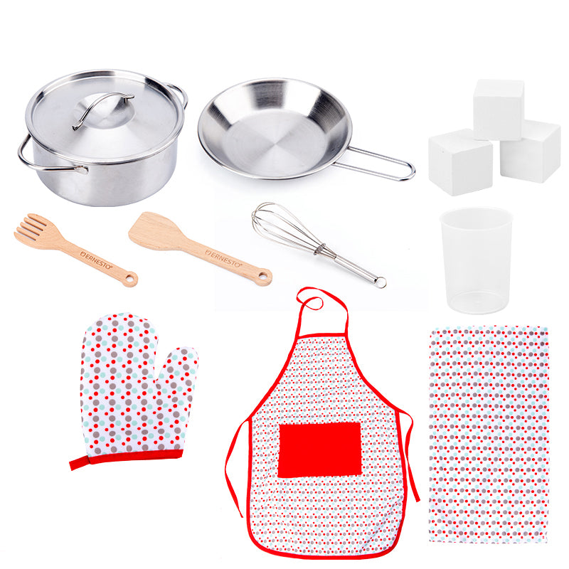 Cocina Interactiva de Madera – Luces, sonidos, accesorios reales y más de 5 funciones que despiertan la creatividad (110cm)