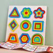 Colección Montessori de 9 Rompecabezas – Todo en un Tablero de Madera