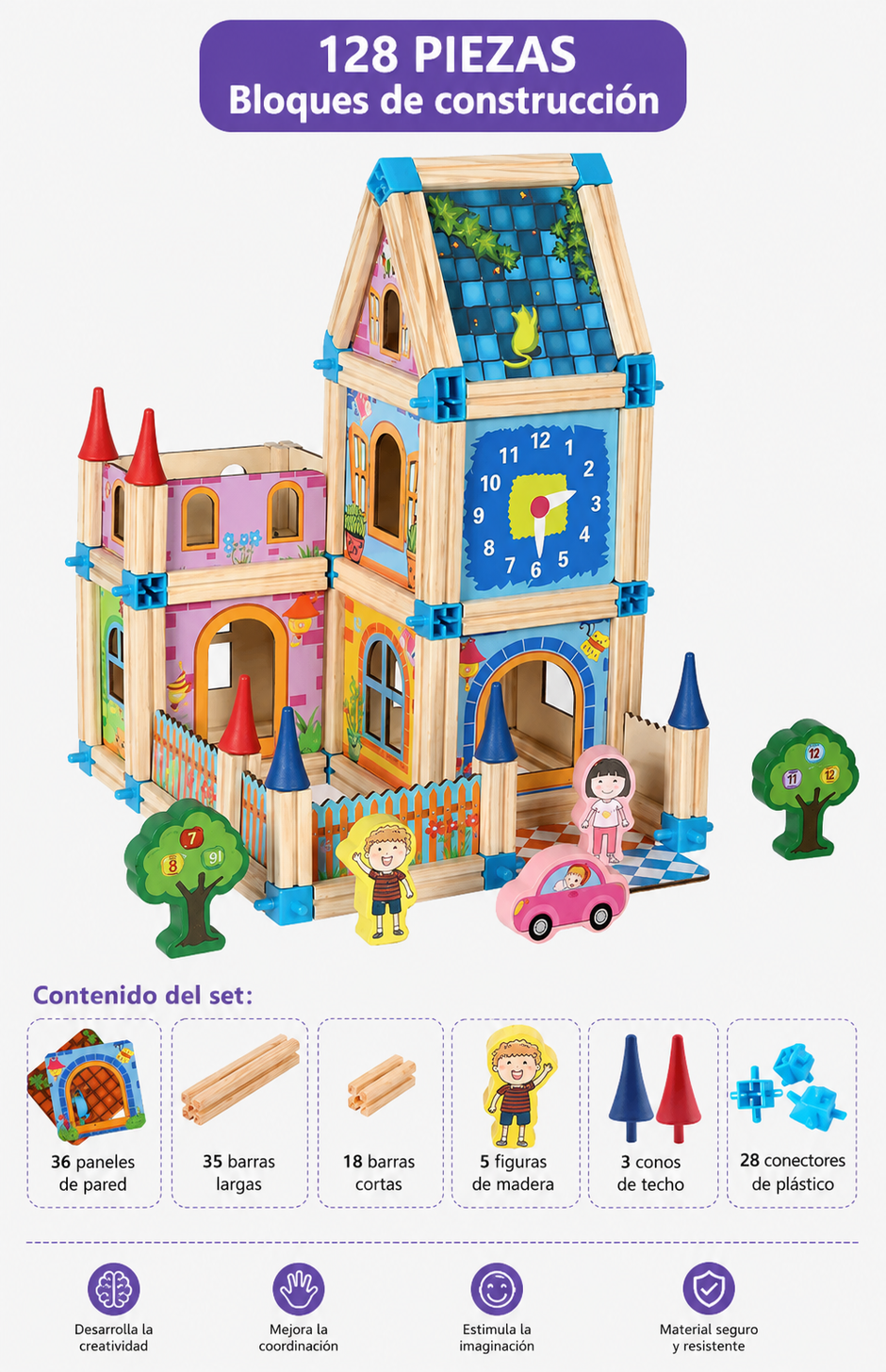 Dream Builders – Set de Construcción Creativa de Madera