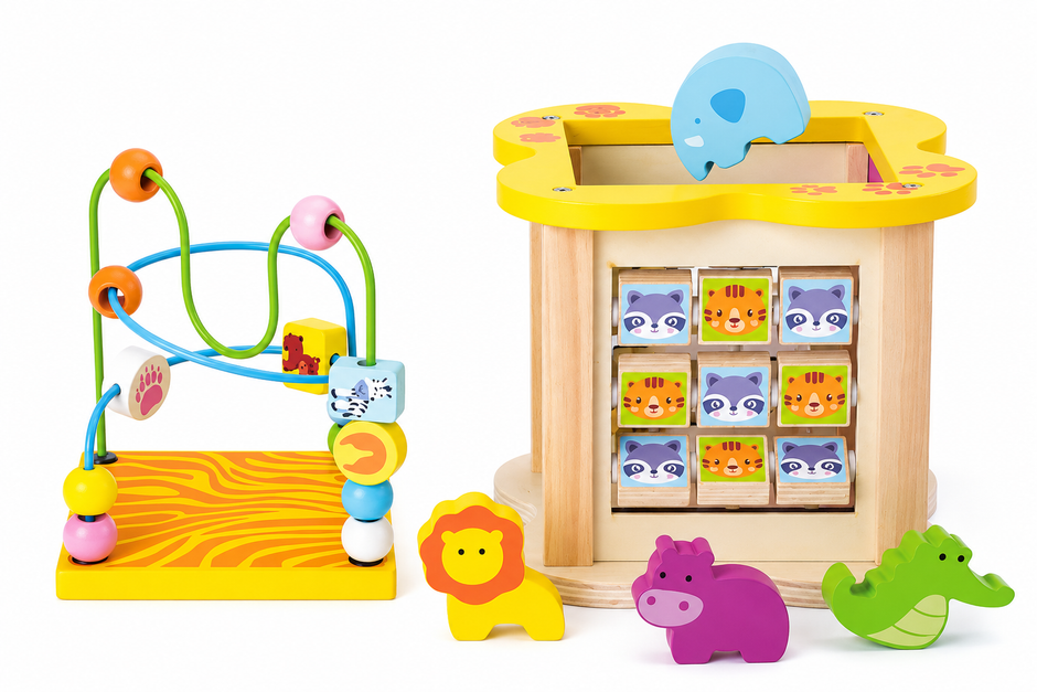 Cubo Montessori de Actividades – Mini Mundo Animal