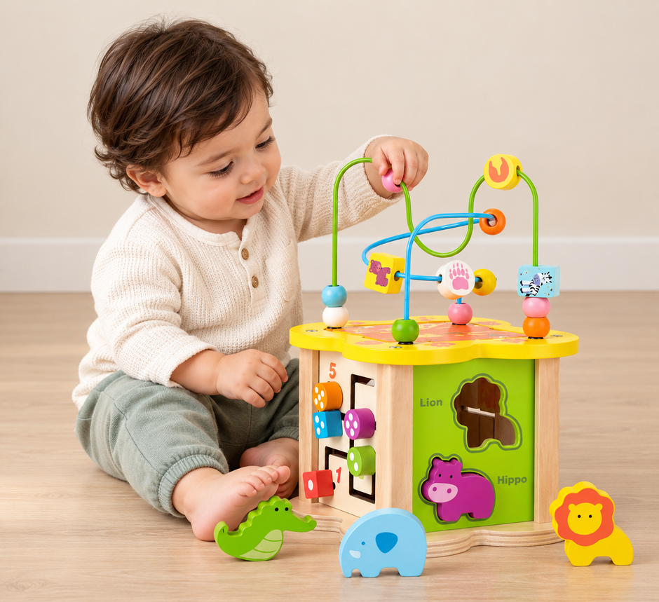 Cubo Montessori de Actividades – Mini Mundo Animal
