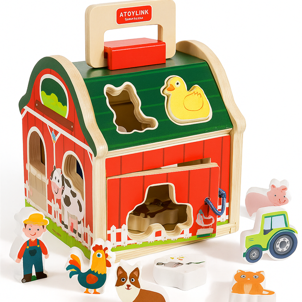 Granjita Montessori de Encaje – Aprende Jugando con Animalitos de Madera