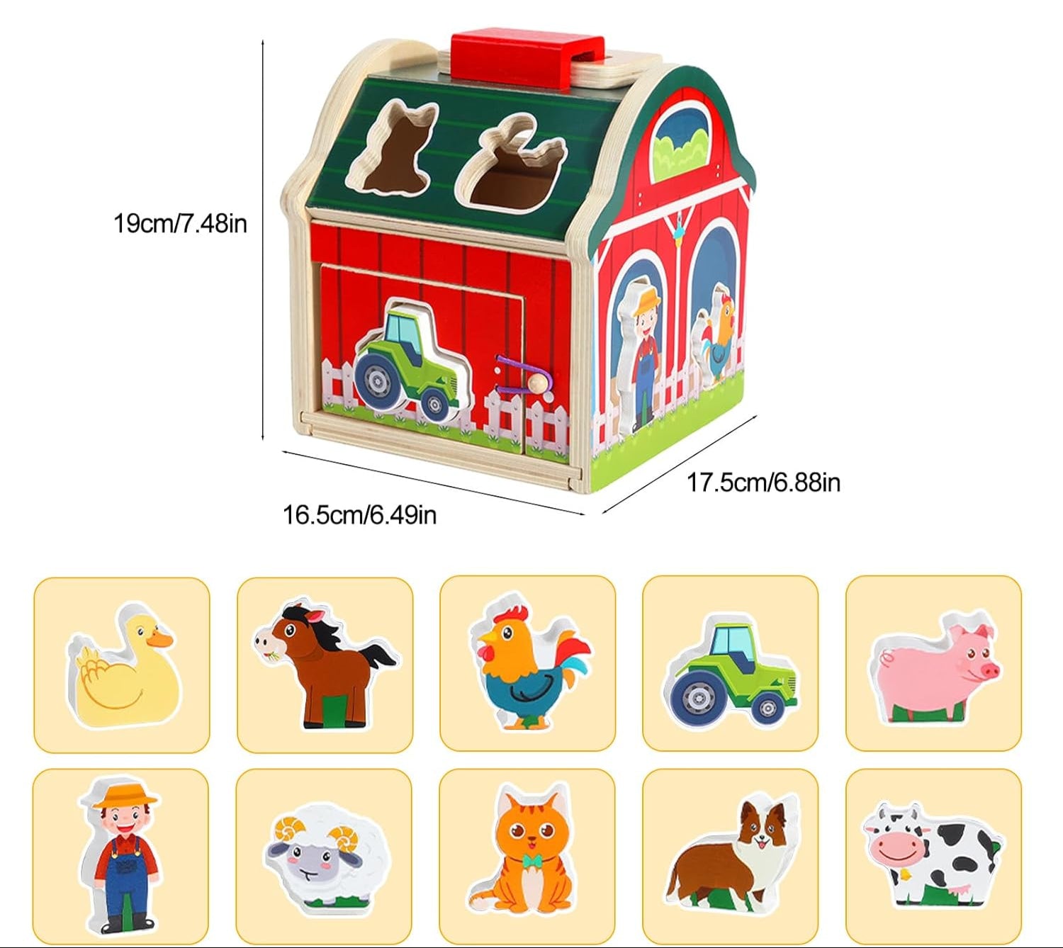 Granjita Montessori de Encaje – Aprende Jugando con Animalitos de Madera