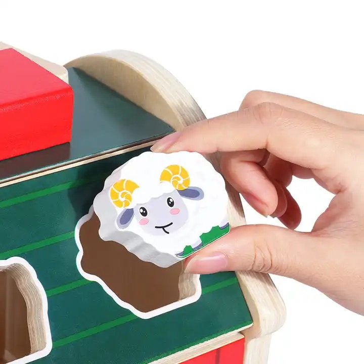 Granjita Montessori de Encaje – Aprende Jugando con Animalitos de Madera