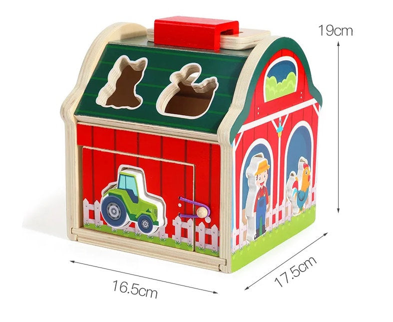 Granjita Montessori de Encaje – Aprende Jugando con Animalitos de Madera