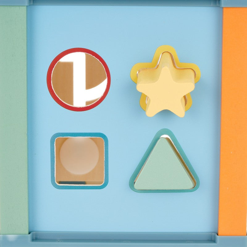 Cubo de Actividades Océano 5 en 1 – Aventura Montessori en Madera