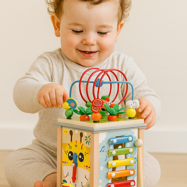 Cubo Multifuncional de Madera “Aventura de Colores”
