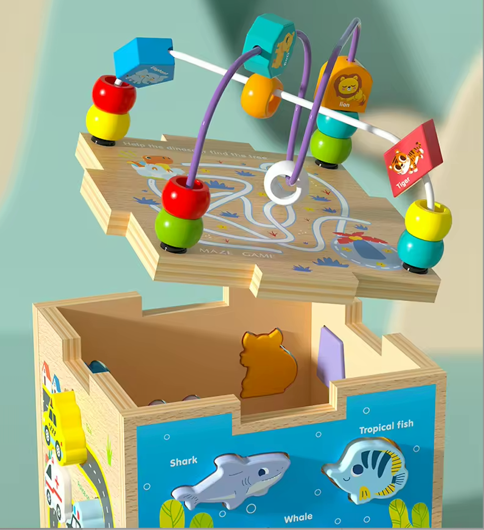 Cubo Descubre y Aprende – Figuras, Animales y Transportes