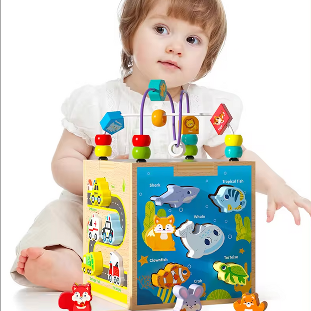 Cubo Descubre y Aprende – Figuras, Animales y Transportes