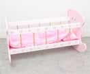Cuna Mecedora de Madera para Muñeca – Juega, cuida y comparte con amor