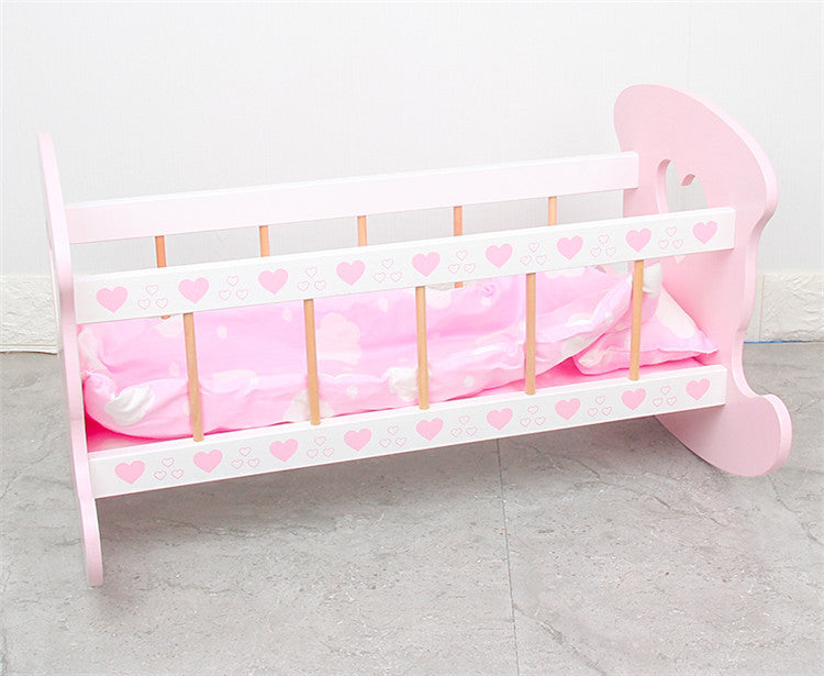 Cuna Mecedora de Madera para Muñeca – Juega, cuida y comparte con amor