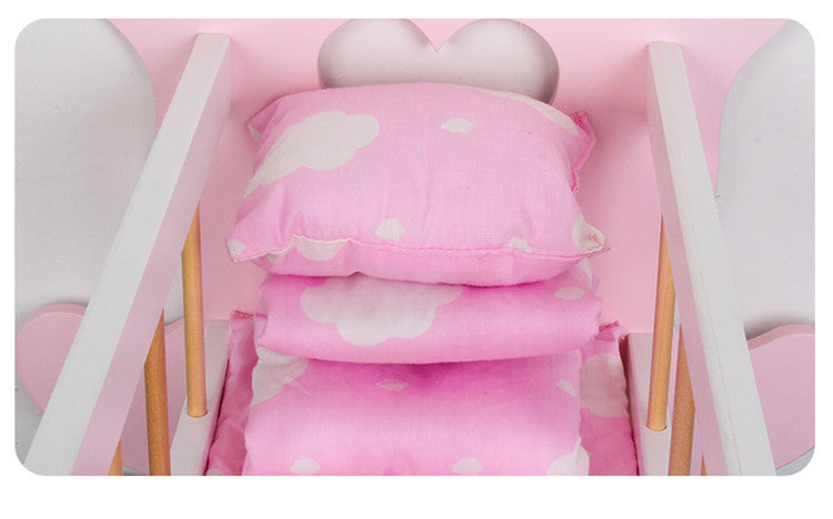 Cuna Mecedora de Madera para Muñeca – Juega, cuida y comparte con amor