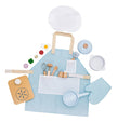 Set de Chef Montessori – Delantal, Gorro y Utensilios de Cocina de Madera