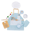 Set de Chef Montessori – Delantal, Gorro y Utensilios de Cocina de Madera