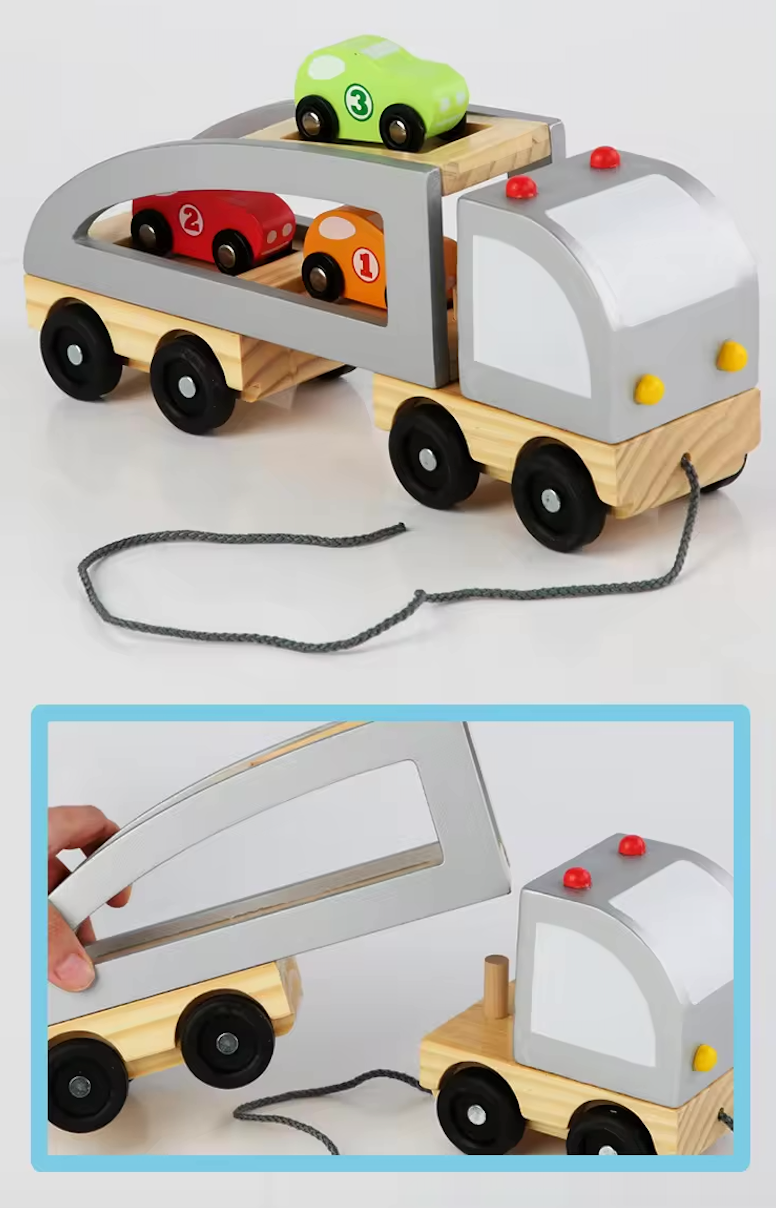 Grúa y Carros de Madera – ¡Rescates en Marcha!