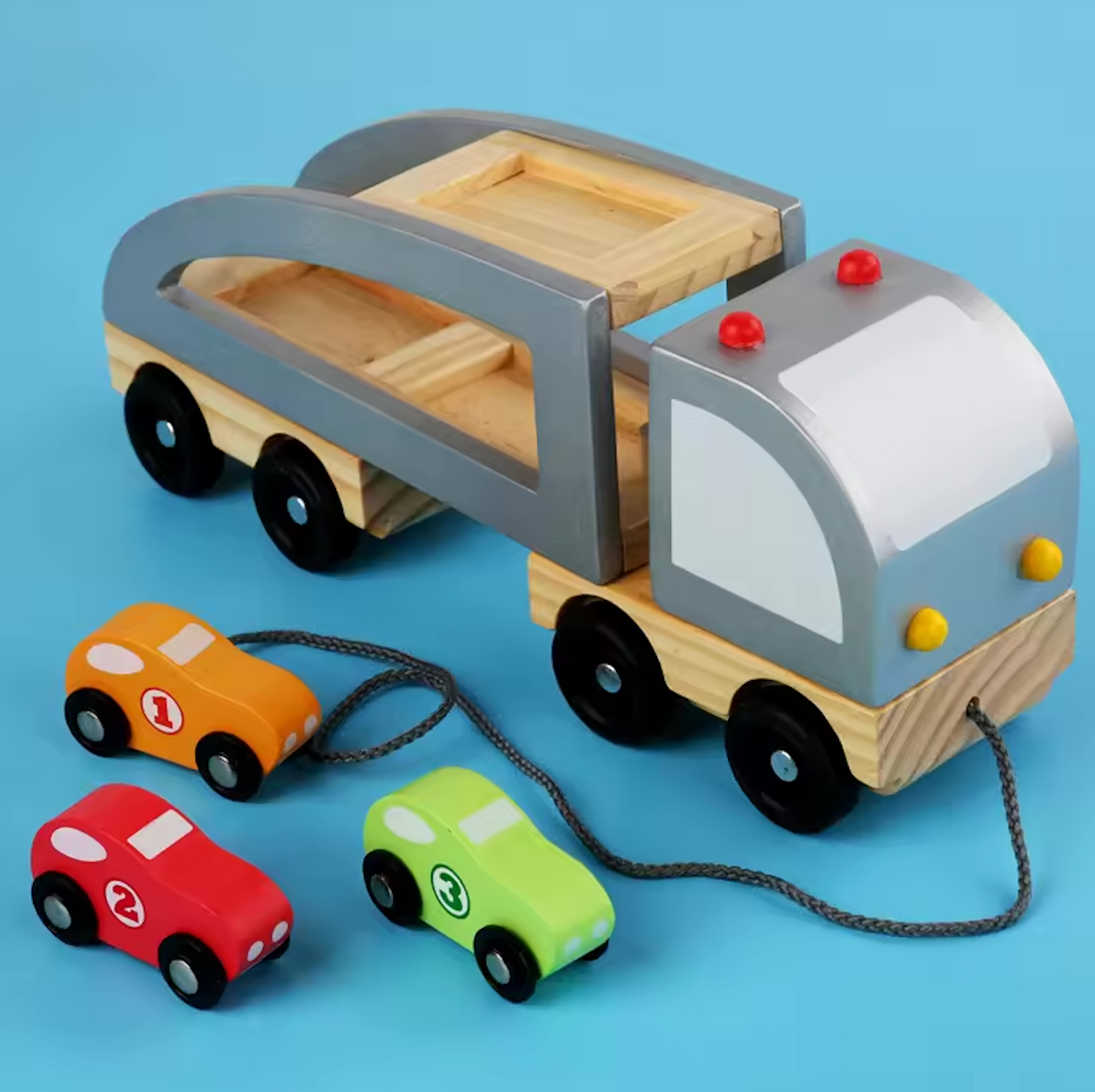 Grúa y Carros de Madera – ¡Rescates en Marcha!