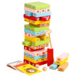 Torre Animal Jenga – Juego de Madera Montessori con Dados y Tarjetas
