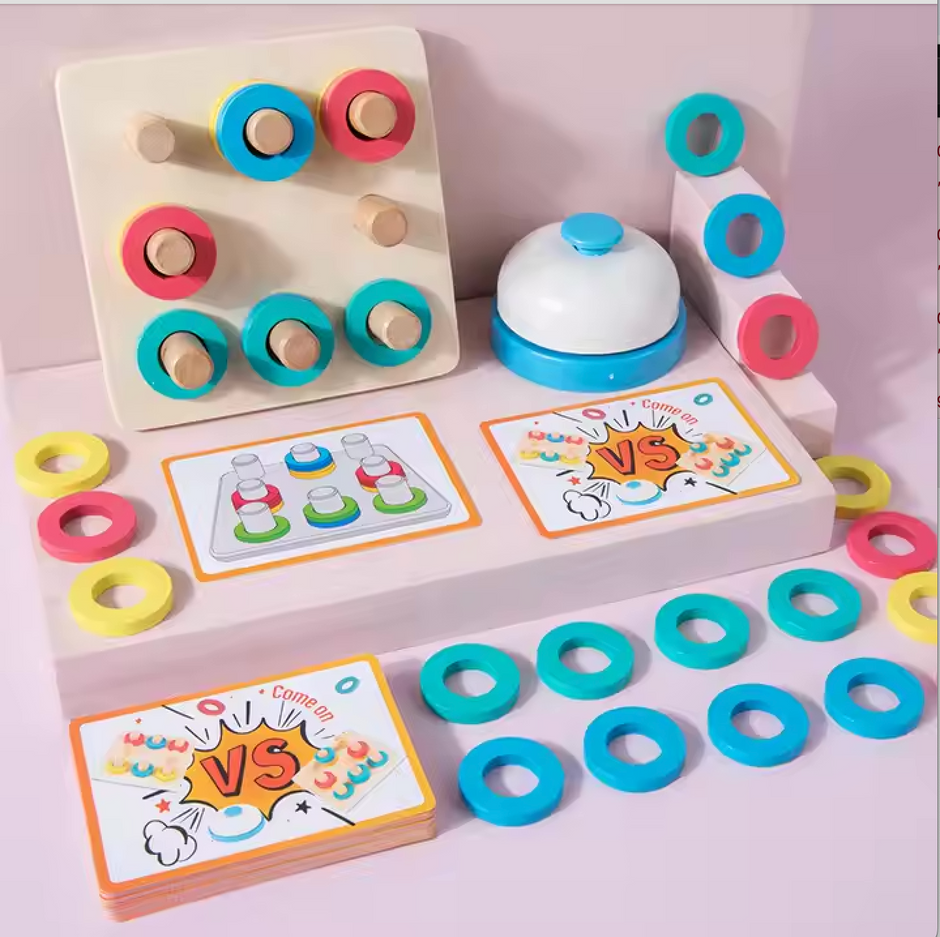 Juego de Clasificación de Colores – Mesa Montessori de Coordinación y Lógica