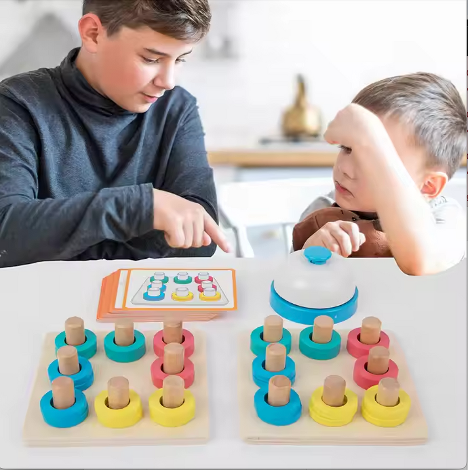 Juego de Clasificación de Colores – Mesa Montessori de Coordinación y Lógica