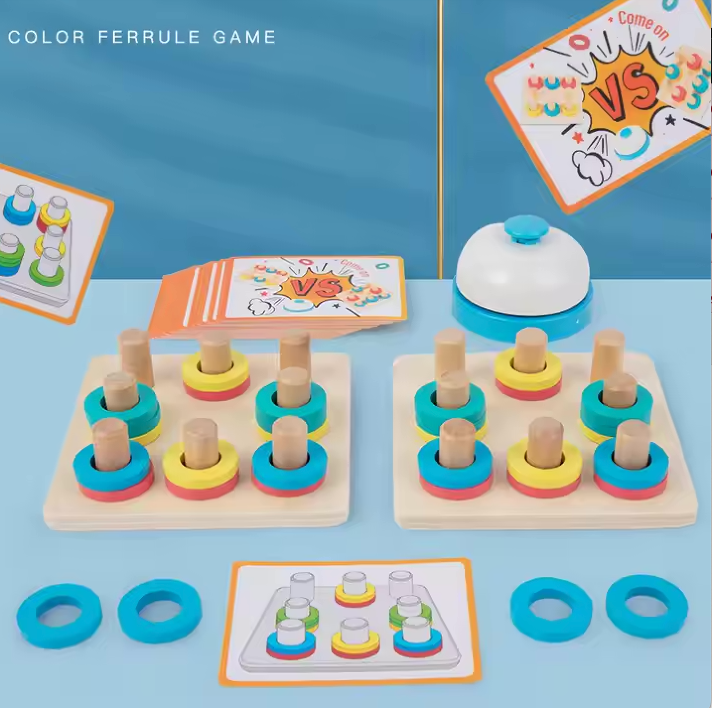 Juego de Clasificación de Colores – Mesa Montessori de Coordinación y Lógica