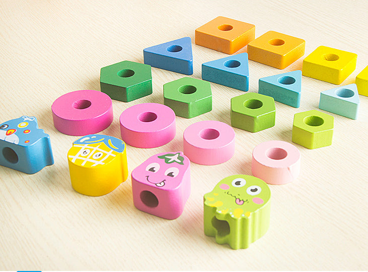 Bloques de Madera para Apilar y Balancear – Juego Educativo Montessori